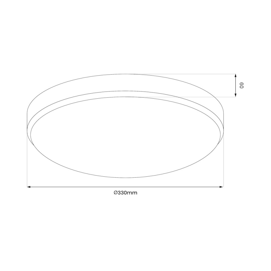 LED lubinis vonios šviestuvas MAYA LED/15W/230V diametras 33 cm IP44 auksas