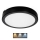 LED lubinis vonios šviestuvas NAIROS LED/24W/230V 3000/4000/6500K IP65 diametras 30 cm juoda