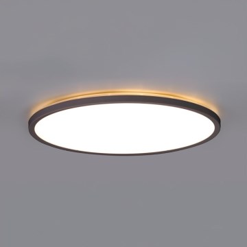 LED lubinis vonios šviestuvas NIVERA LED/12W/230V IP54 3000/4000/6000K diametras 22,5 cm juoda