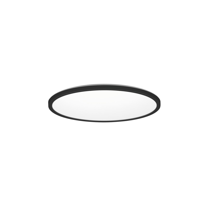LED lubinis vonios šviestuvas NIVERA LED/12W/230V IP54 3000/4000/6000K diametras 22,5 cm juoda