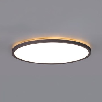 LED lubinis vonios šviestuvas NIVERA LED/24W/230V IP54 3000/4000/6000K diametras 30 cm juoda