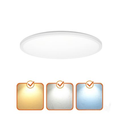 LED lubinis vonios šviestuvas NIVERA LED/32W/230V IP54 3000/4000/6000K diametras 42 cm balta