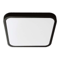 LED lubinis vonios šviestuvas SAMSUNG CHIP LED/18W/230V IP44 6500K 25x25 cm juoda
