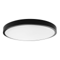 LED lubinis vonios šviestuvas SAMSUNG CHIP LED/24W/230V IP44 6500K diametras 29 cm juoda