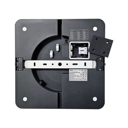 LED lubinis vonios šviestuvas su jutikliu ELLÉ LED/24W/230V 3000/4000/6500K 26x26 cm IP54 antracitas
