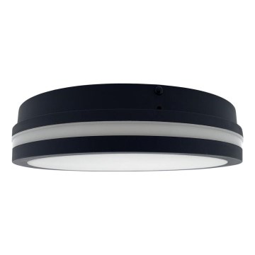 LED lubinis vonios šviestuvas su jutikliu ELLÉ LED/24W/230V 3000/4000/6500K diametras 26 cm IP54 antracitas