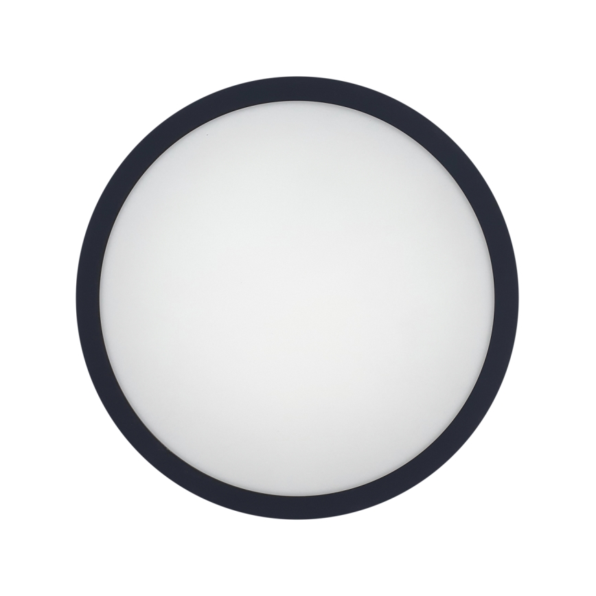 LED lubinis vonios šviestuvas su jutikliu ELLÉ LED/24W/230V 3000/4000/6500K diametras 26 cm IP54 antracitas