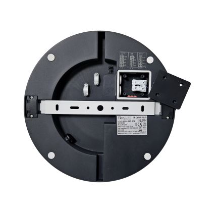 LED lubinis vonios šviestuvas su jutikliu ELLÉ LED/24W/230V 3000/4000/6500K diametras 26 cm IP54 antracitas