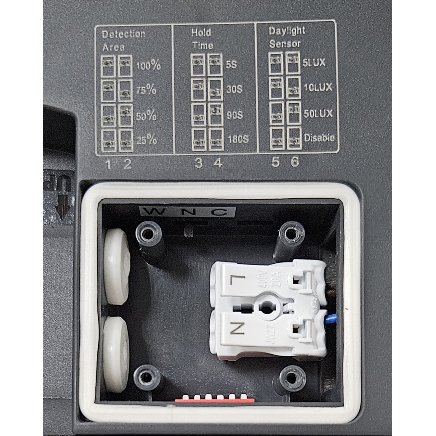 LED lubinis vonios šviestuvas su jutikliu ELLÉ LED/24W/230V 3000/4000/6500K diametras 26 cm IP54 antracitas