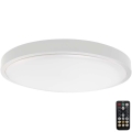 LED lubinis vonios šviestuvas su jutikliu LED/24W/230V 3000K IP44 balta + nuotolinio valdymo pultas