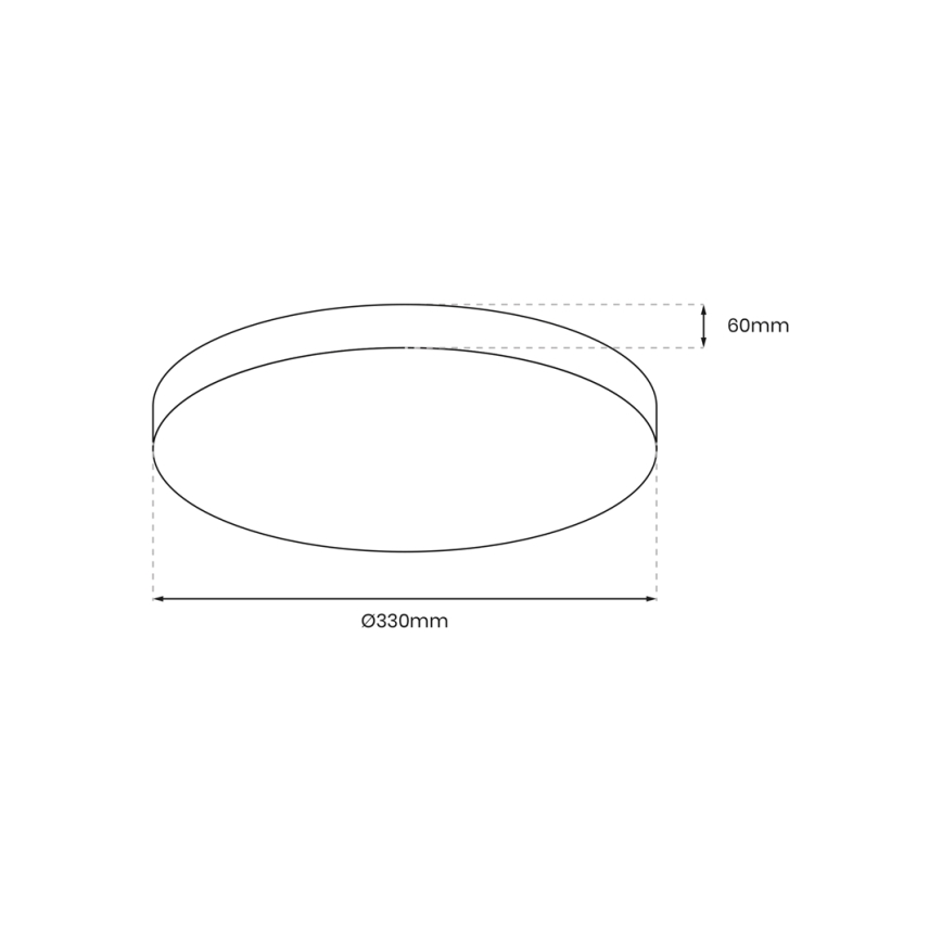 LED lubinis vonios šviestuvas su jutikliu MAYA LED/13W/230V diametras 33 cm IP44 juoda