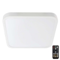 LED lubinis vonios šviestuvas su jutikliu SAMSUNG CHIP LED/36W/230V IP44 4000K 42x42 cm balta + nuotolinio valdymo pultas