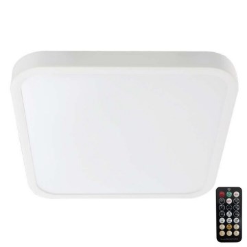 LED lubinis vonios šviestuvas su jutikliu SAMSUNG CHIP LED/36W/230V IP44 4000K 42x42 cm balta + nuotolinio valdymo pultas