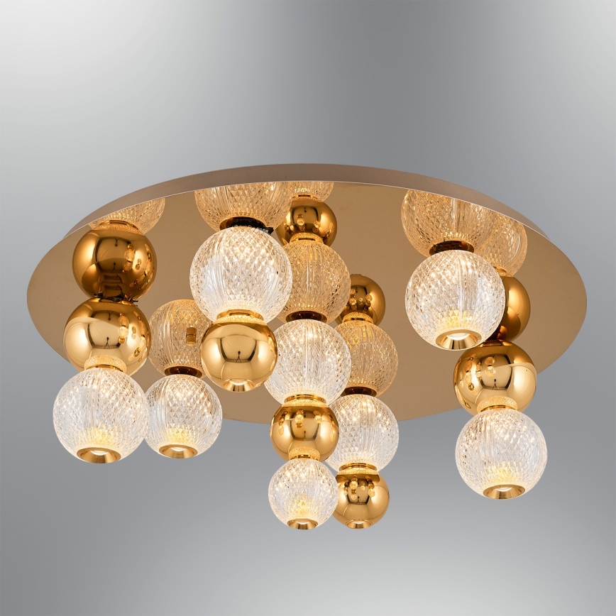 LED lubų šviestuvas CREMONA LED/37W/230V 3000K, auksinė