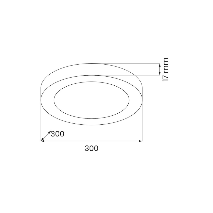 LED lubų šviestuvas EVORA LED/24W/230V 3000/4000/6000K skersmuo 30 cm baltas