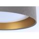 LED Lubų šviestuvas GALAXY 1xLED/24W/230V pilka / auksinė spalva