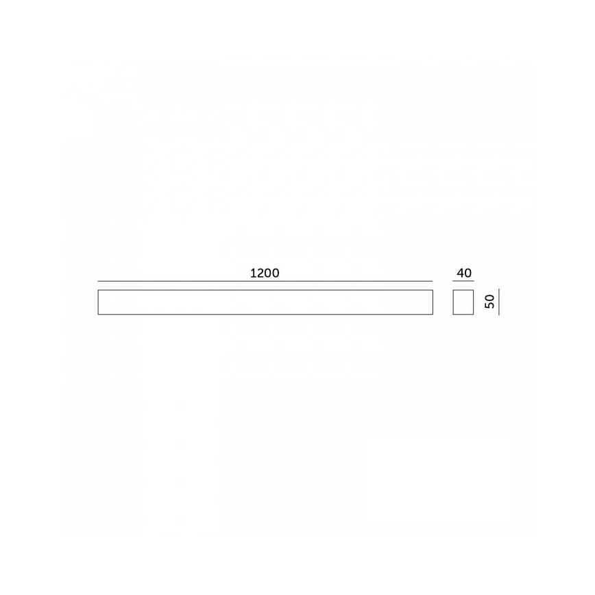 LED lubinis arba pakabinamas šviestuvas KOLINE LED/40W/230V 3000/4000/6500K 120 cm juodas