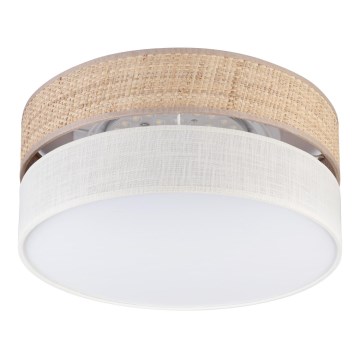 LED lubų šviestuvas SIRJA BOHO, 20 W, 230 V, 4000 K, skersmuo 35 cm, smėlio/kreminės spalvos