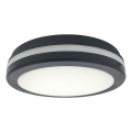 LED lubų šviestuvas su judesio jutikliu LED/20W/230V 3000/4000/6500K skersmuo 230 cm IP54 antracitas