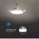 LED Lubų šviestuvas su ventiliatoriumi LED/30W/230V 3000/4000/6400K + VP