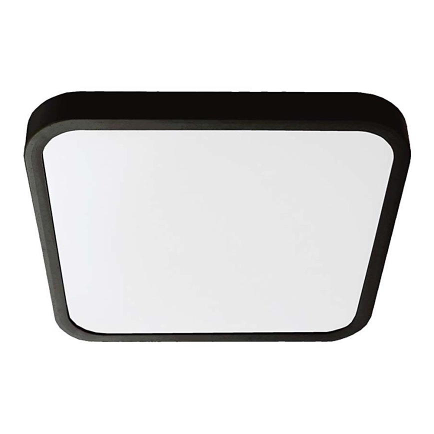 LED Lubų vonios kambario šviestuvas SAMSUNG CHIP LED/18W/230V IP44 4000K 25x25 cm juodas