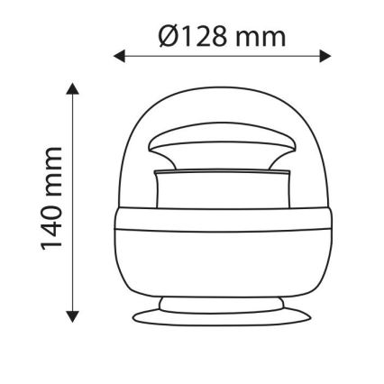 LED Magnetinis įspėjamasis švyturys LIGHT LED SMD 2835/12-24V