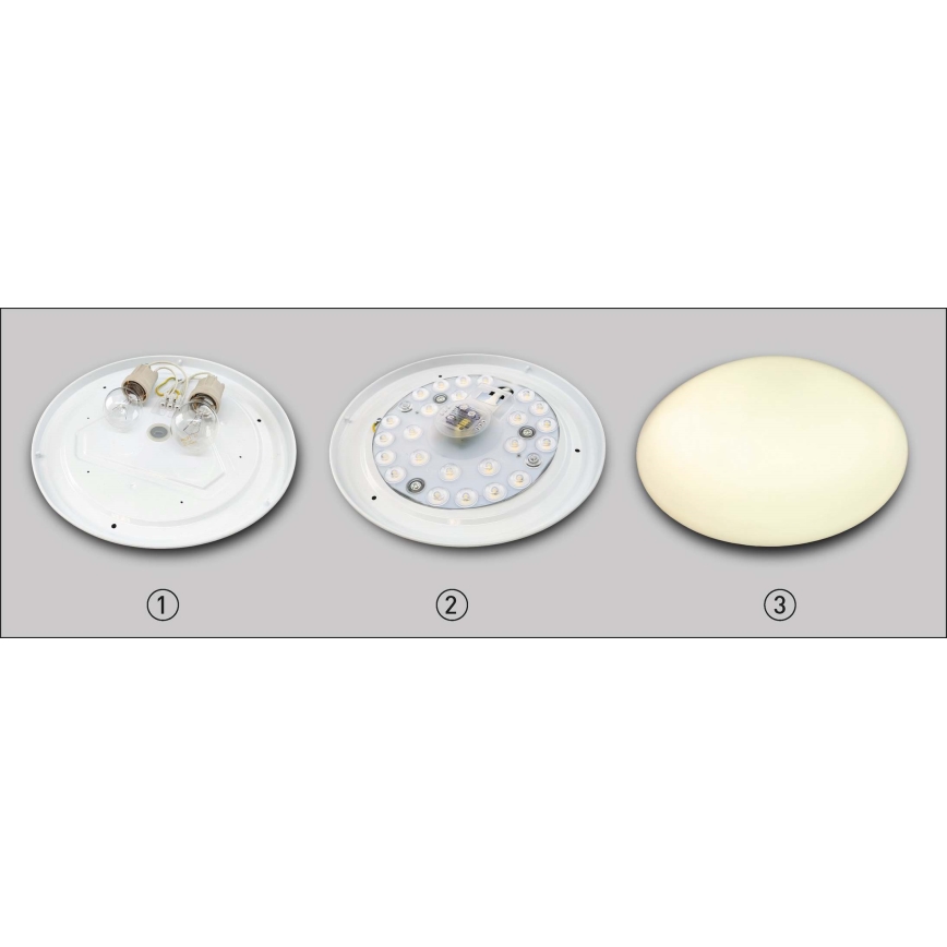 LED Magnetinis modulis LED/12W/230V diametras 12,5 cm 3000K