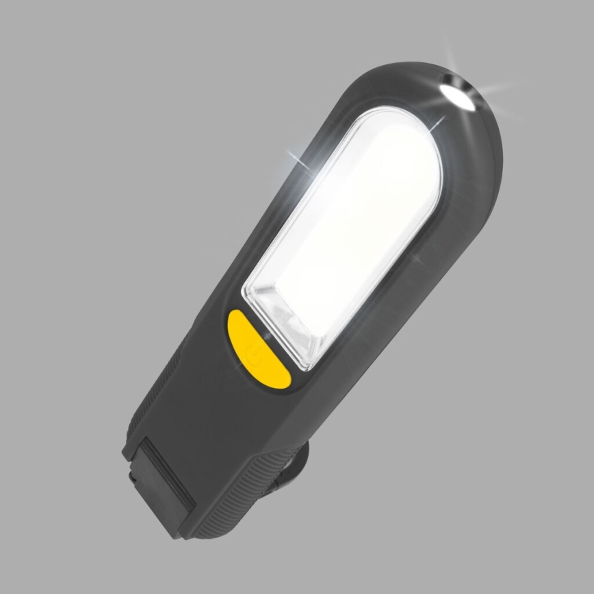 LED Magnetinis žibintuvėlis LED/3W/3xAAA
