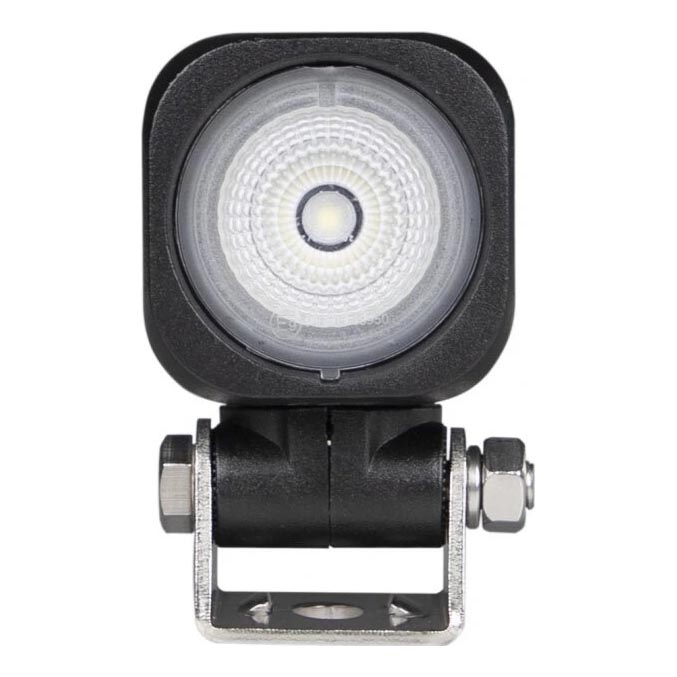 LED Mašinos prožektorius BLACK LED/10W/10-30V IP69 5700K kampinis