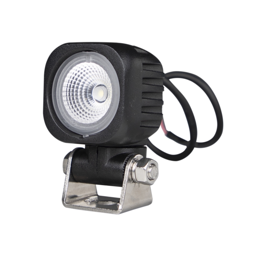 LED Mašinos prožektorius BLACK LED/10W/10-30V IP69 5700K kampinis