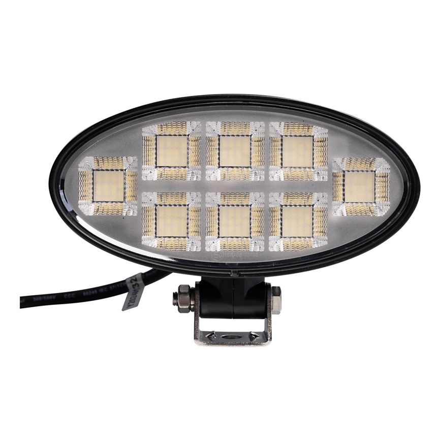 LED Mašinos prožektorius BLACK LED/160W/10-30V IP69 5700K ovalas