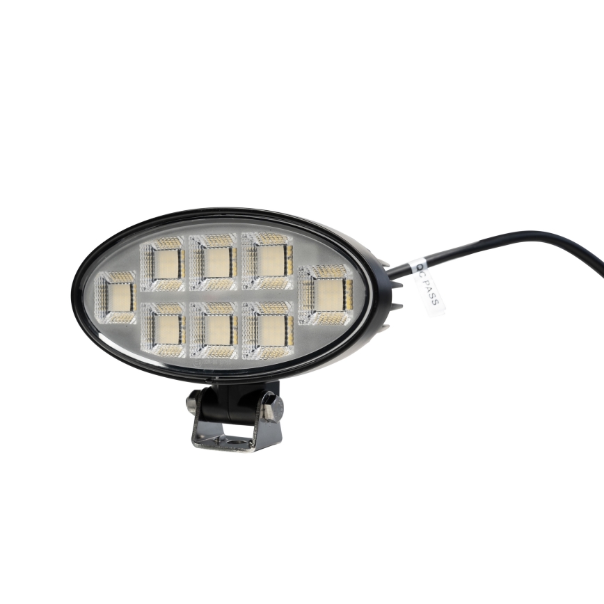 LED Mašinos prožektorius BLACK LED/160W/10-30V IP69 5700K ovalas