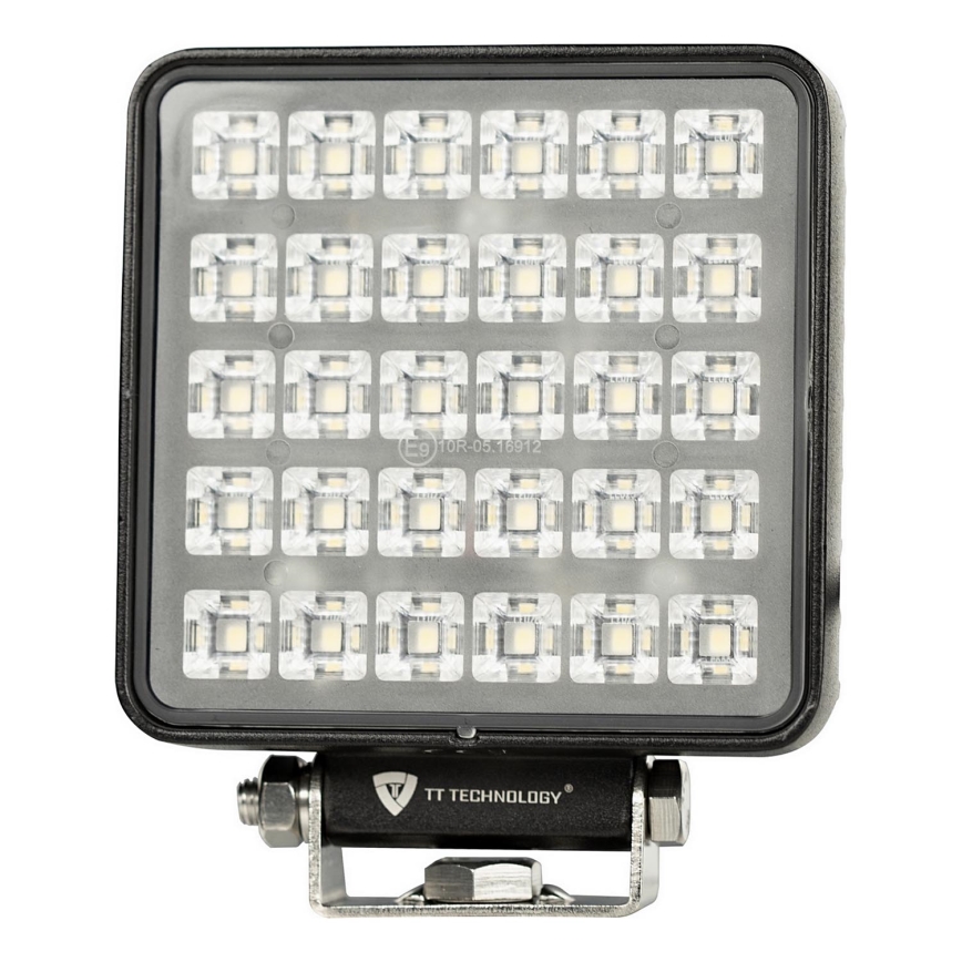 LED Mašinos prožektorius BLACK LED/30W/10-30V IP69 5700K kampinis