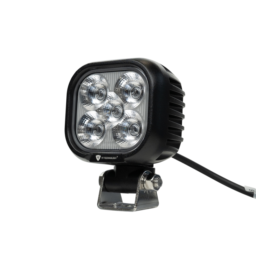 LED Mašinos prožektorius BLACK LED/50W/10-30V IP69 5700K kampinis