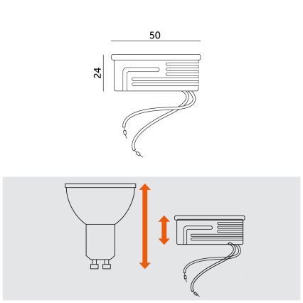 LED modulis LED/5W/230V 3000K