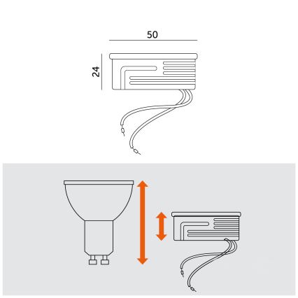 LED modulis LED/6,5W/230V 3000K
