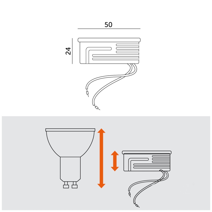LED modulis LED/6,5W/230V 3000K
