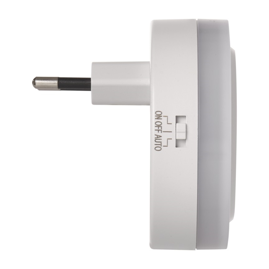 LED Naktinė lemputė su fotojutikliui skirtu lizdu +2xUSB 3xLED/0,3W/230V