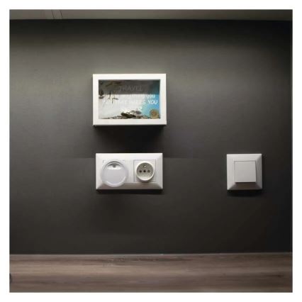 LED naktinė lemputė su sutemų jutikliu LED/0,3W/230V