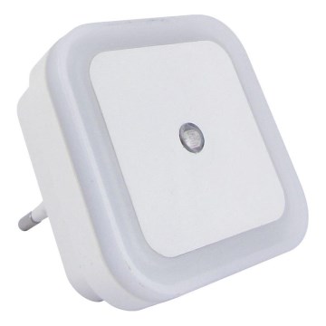 LED Naktinis šviestuvas su jutikliu LED/0,5W/230V baltas