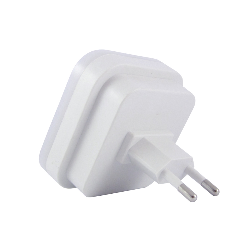 LED Naktinis šviestuvas su jutikliu LED/0,5W/230V baltas
