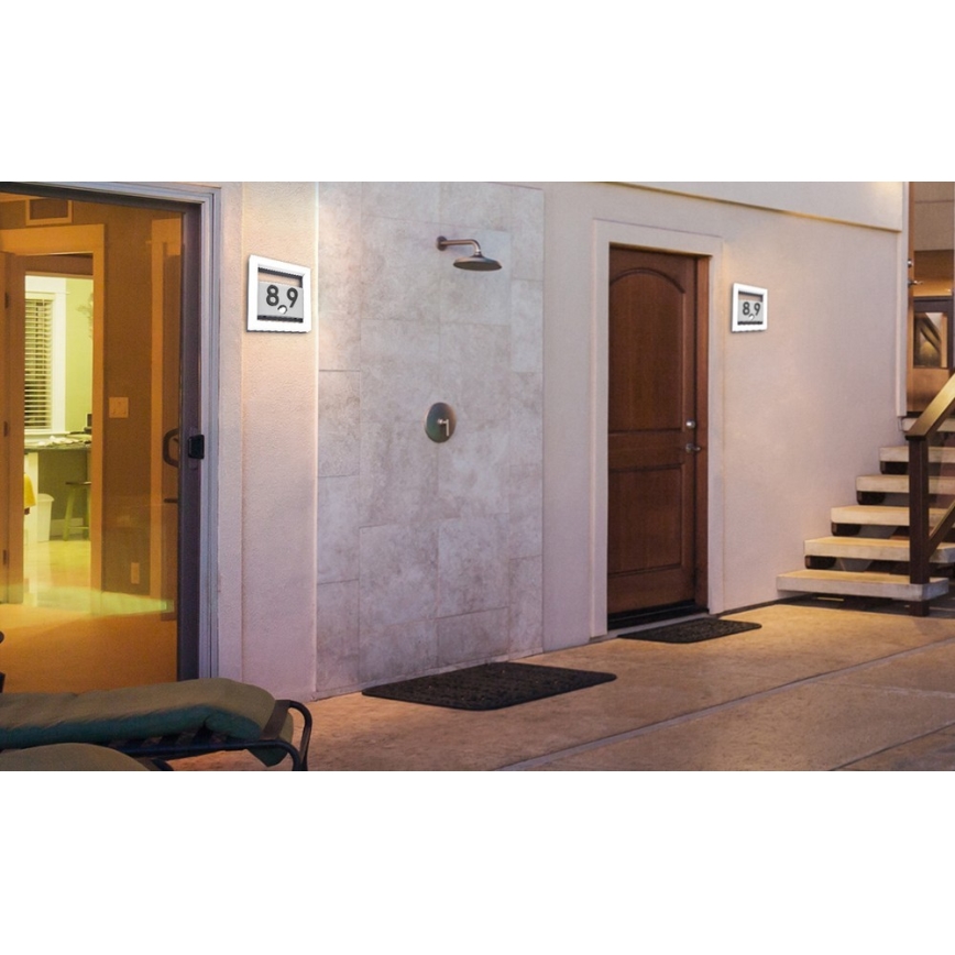 LED namo numeris ALICE LED/13W/230V IP44 3000K antracitas