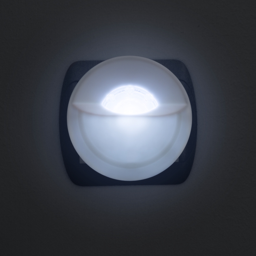 LED Navigacinis lizdo šviestuvas su jutikliu LED/1W/230V 6000K