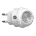LED Navigacinis lizdo šviestuvas su prietemos jutikliu LED/1W/230V