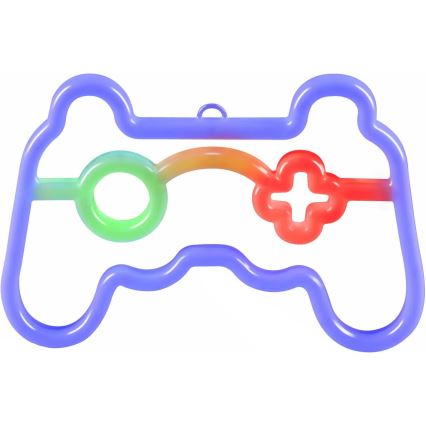 LED Neoninė sienų apdaila GAME LED/3W/3xAA USB mėlyna
