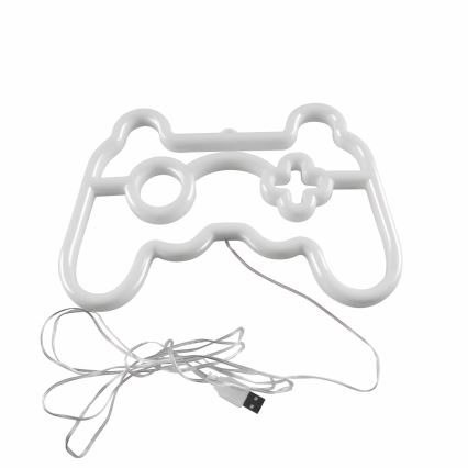 LED Neoninė sienų apdaila GAME LED/3W/3xAA USB mėlyna