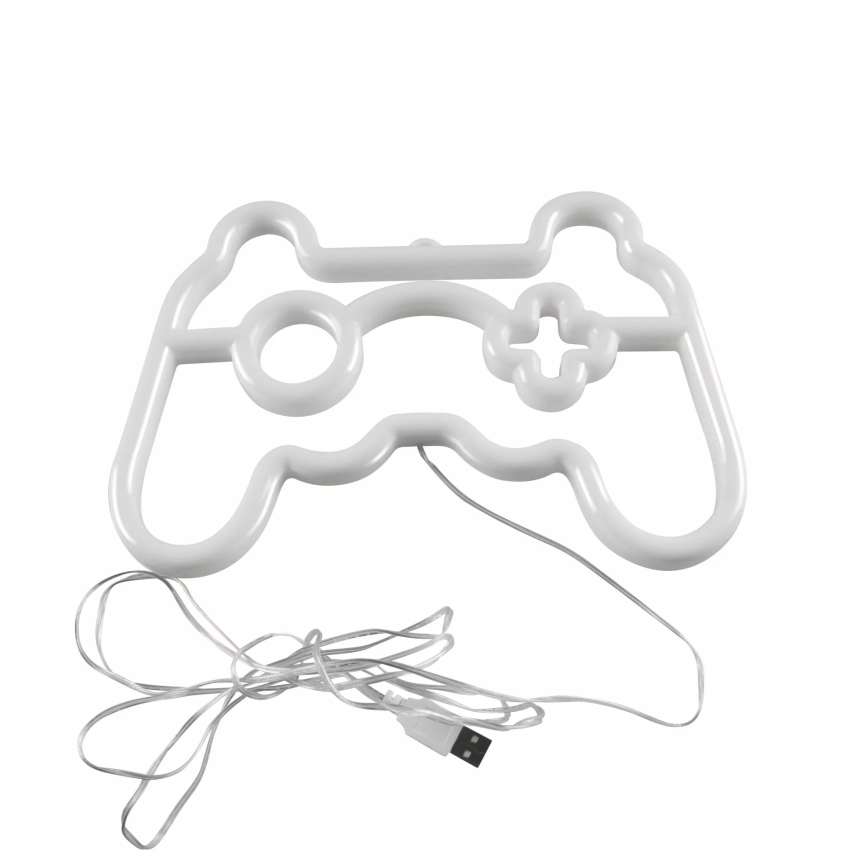 LED Neoninė sienų apdaila GAME LED/3W/3xAA USB mėlyna