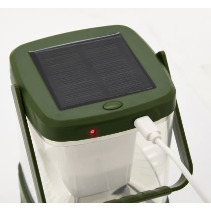 LED Nešiojama įkraunama lempa su vabzdžių gaudykle LED/3W/1800 mAh žalia