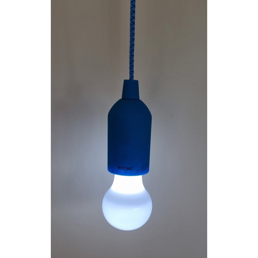 LED Nešiojama lempa LED/1W/3xAAA mėlyna