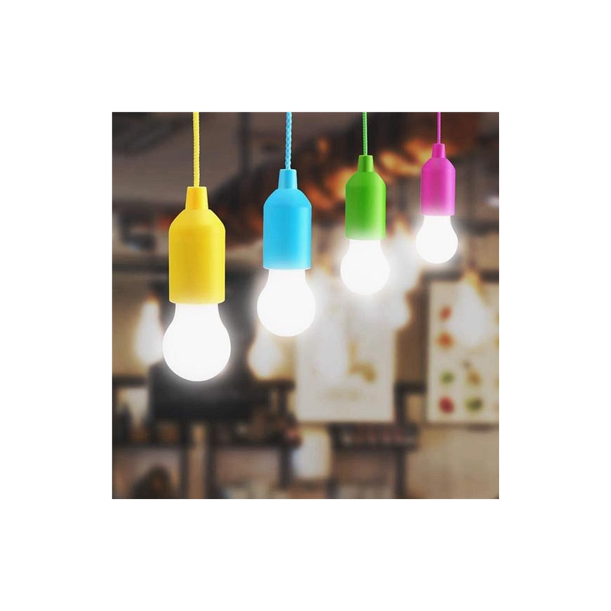 LED Nešiojama lempa LED/1W/3xAAA mėlyna